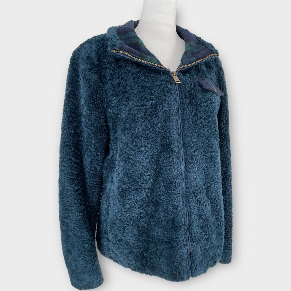 Pendleton Fuzzy Sherpa Fleece Wool Jacket Plaid T… - image 3